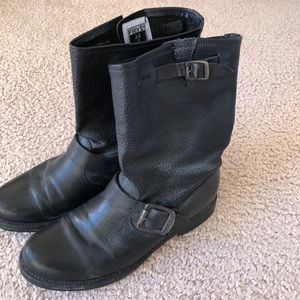 Frye Leather Moto Boots